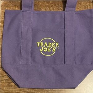 Purple Trader Joes Mini Tote